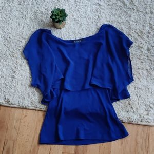 Forever 21 Royal Blue Flowy Top